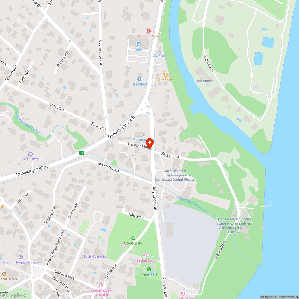 Beszakadt, aknafedél bejelentés helye