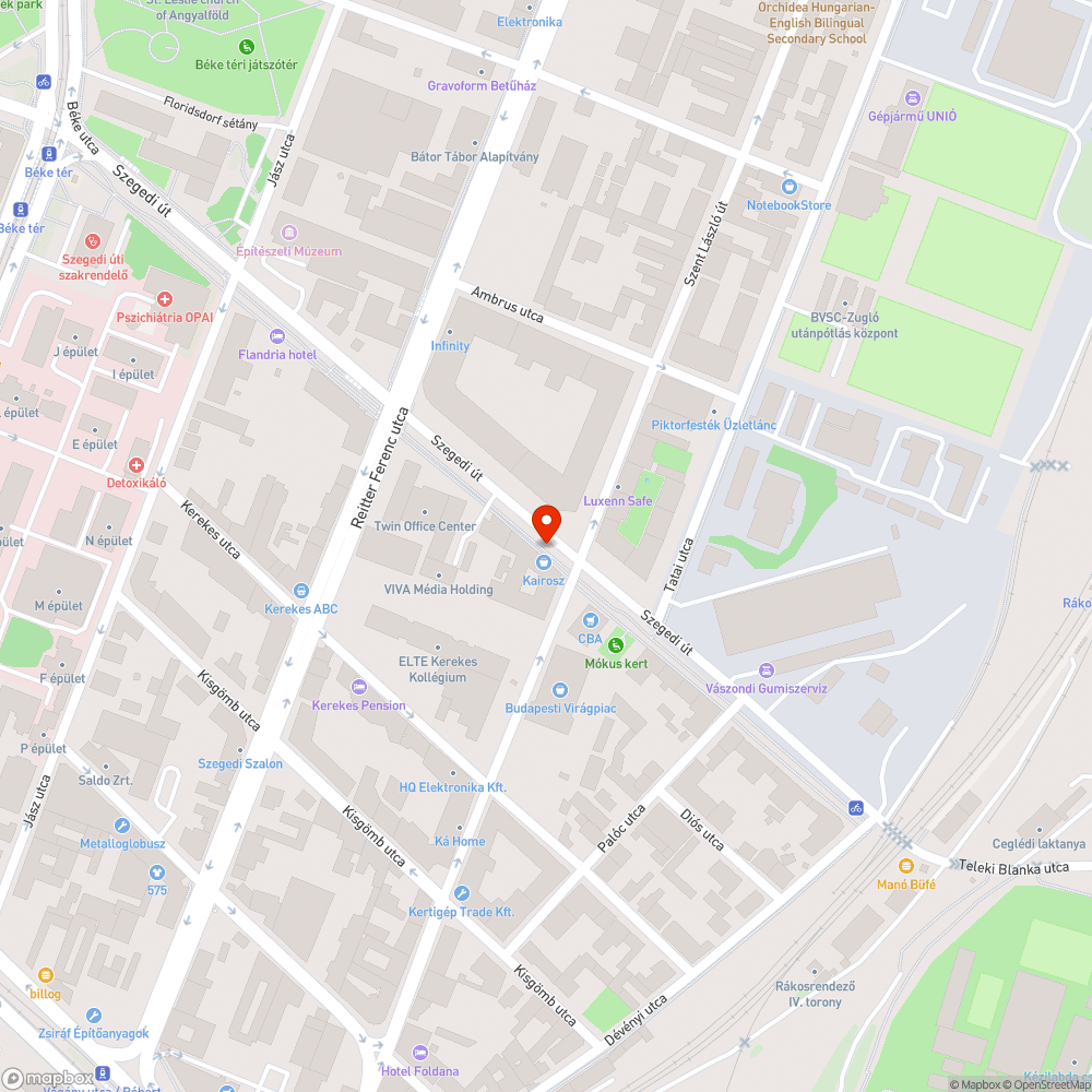 Piszok és hiányzó parkolásgátló korlátok bejelentés helye