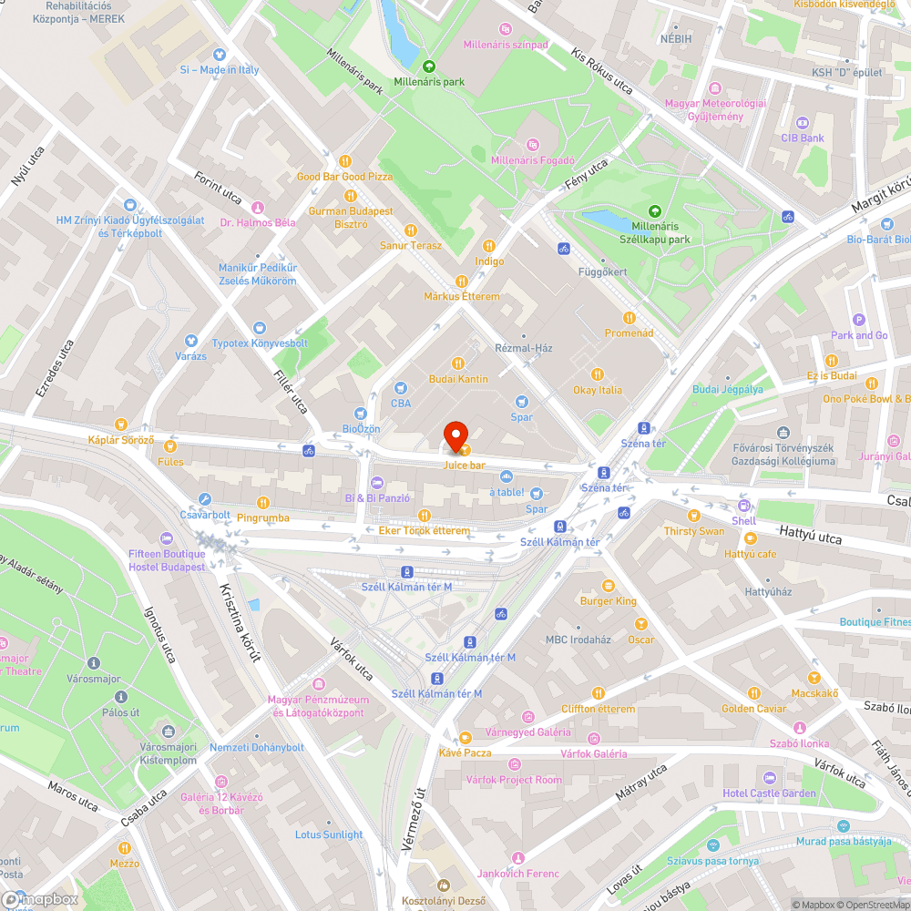 Hiányzó kerékpártároló bejelentés helye