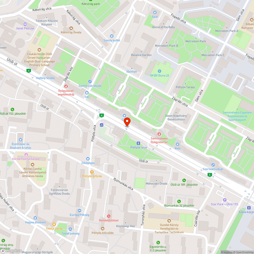 A Pöttyös utcai metrómegàlló megközelìtèse bejelentés helye