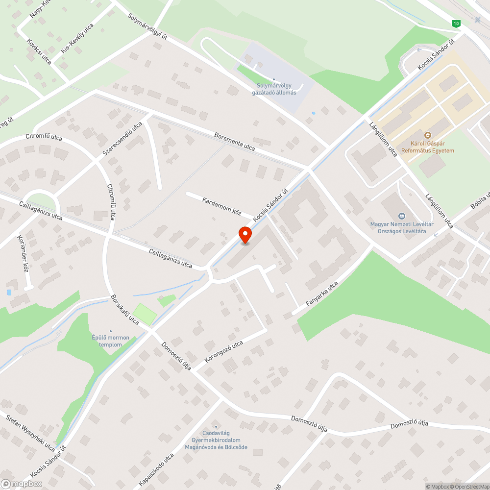 Közterületen hagyott építőanyag bejelentés helye