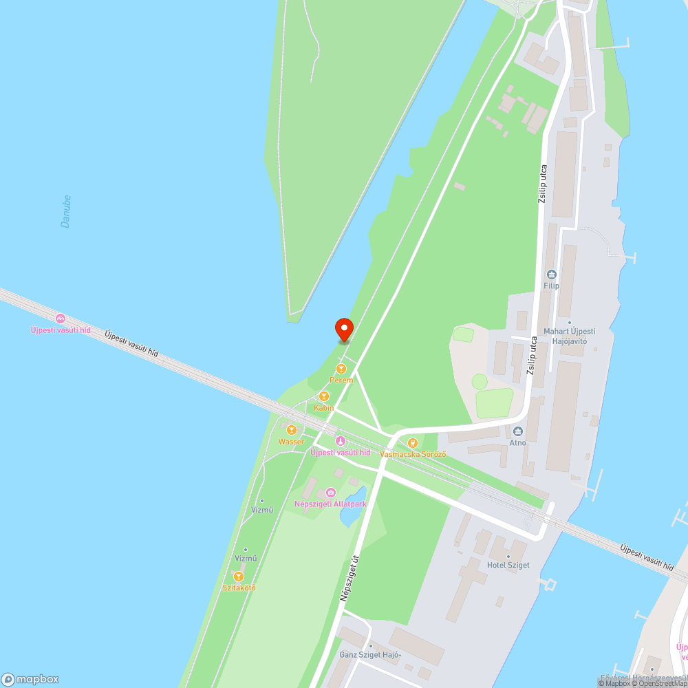 Dunaparton szemét halom bejelentés helye