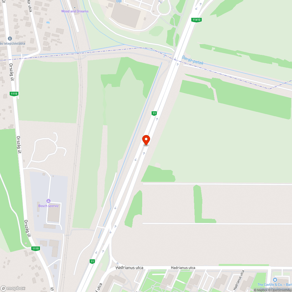 Graffiti bejelentés helye