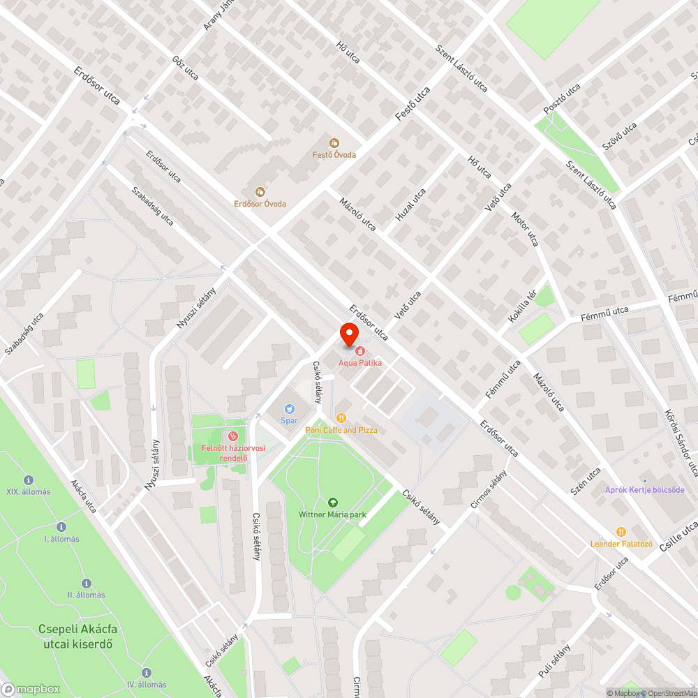 Hiányzó pad bejelentés helye