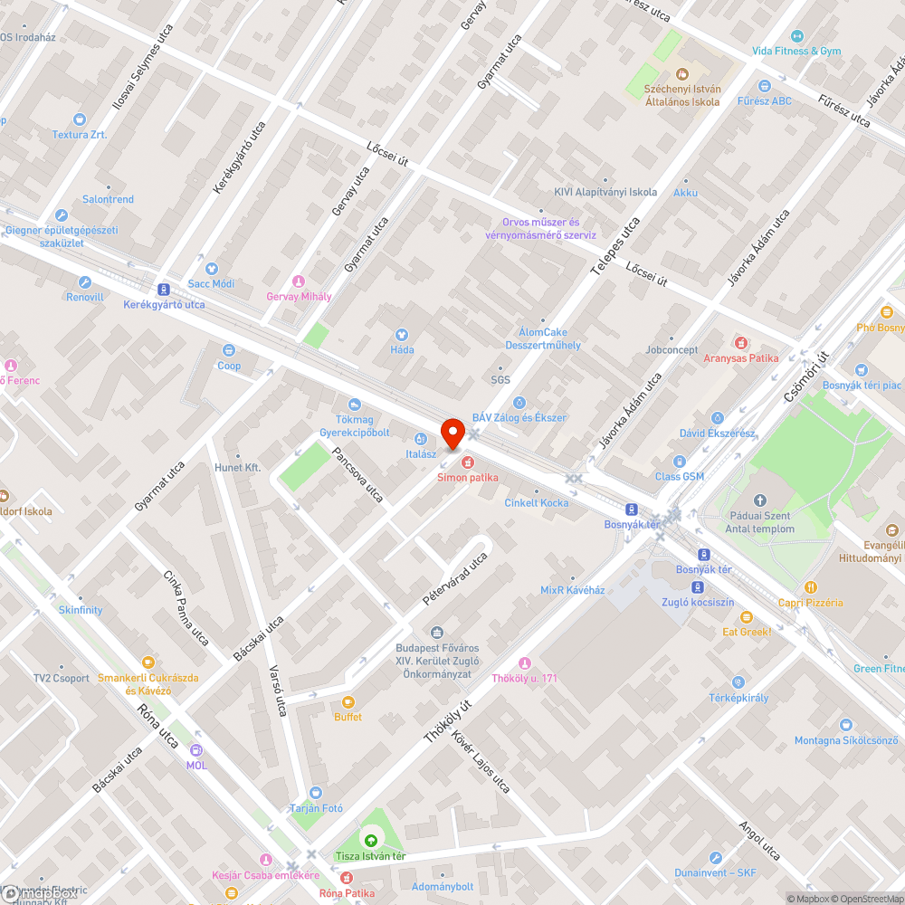 Pótlásra váró fahely a Bácskai utcában bejelentés helye