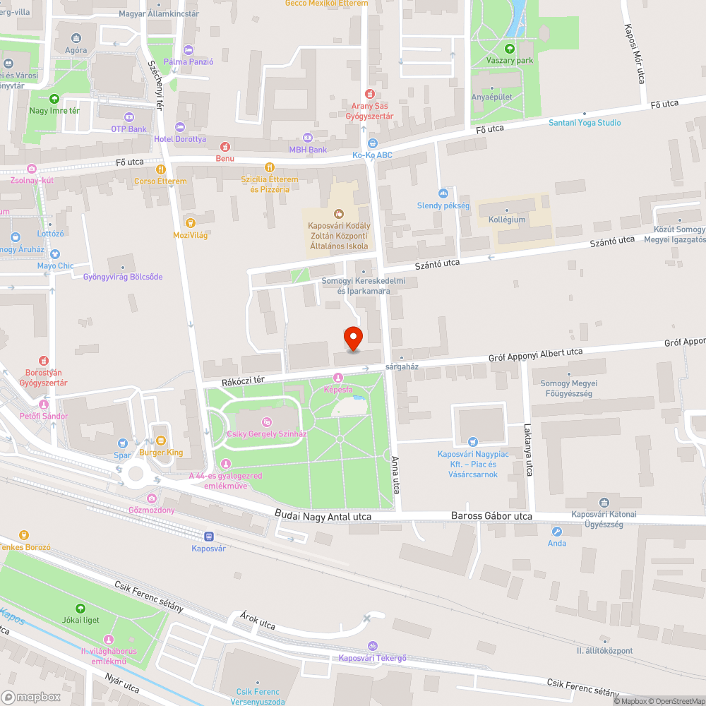 Sivár zöldfelület bejelentés helye