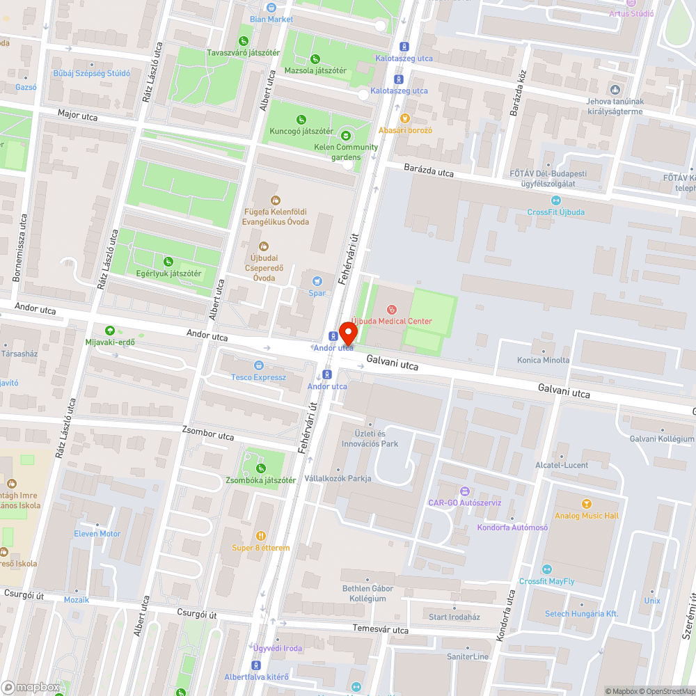 Elhagyott bódé bejelentés helye