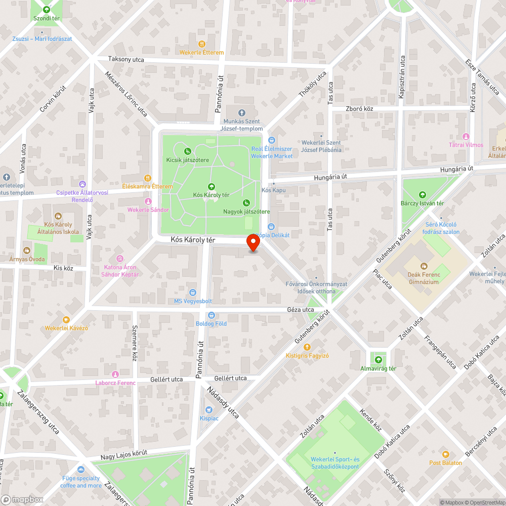 Hiányos járda bejelentés helye