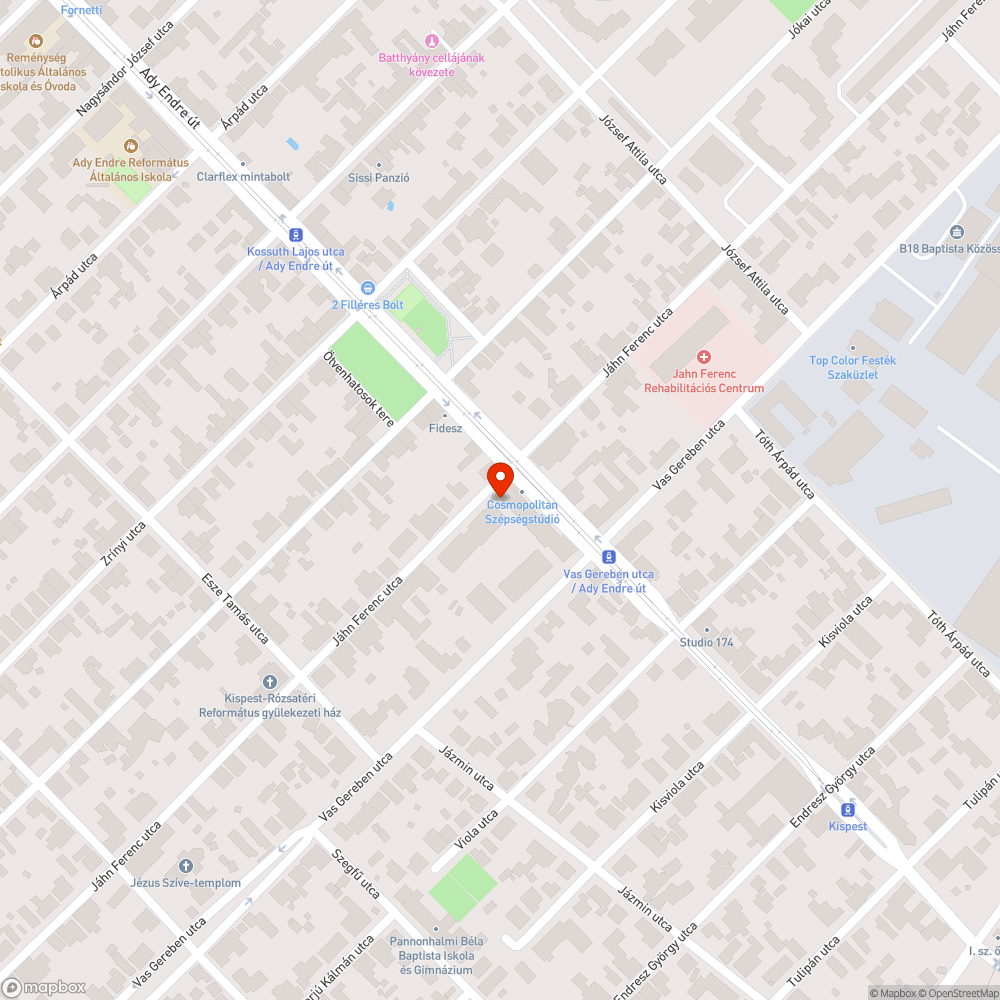 Elhagyott autó bejelentés helye