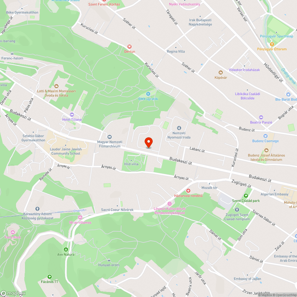 A teljes Budakeszi út Budakeszi és Budapest között - 8102 bejelentés helye