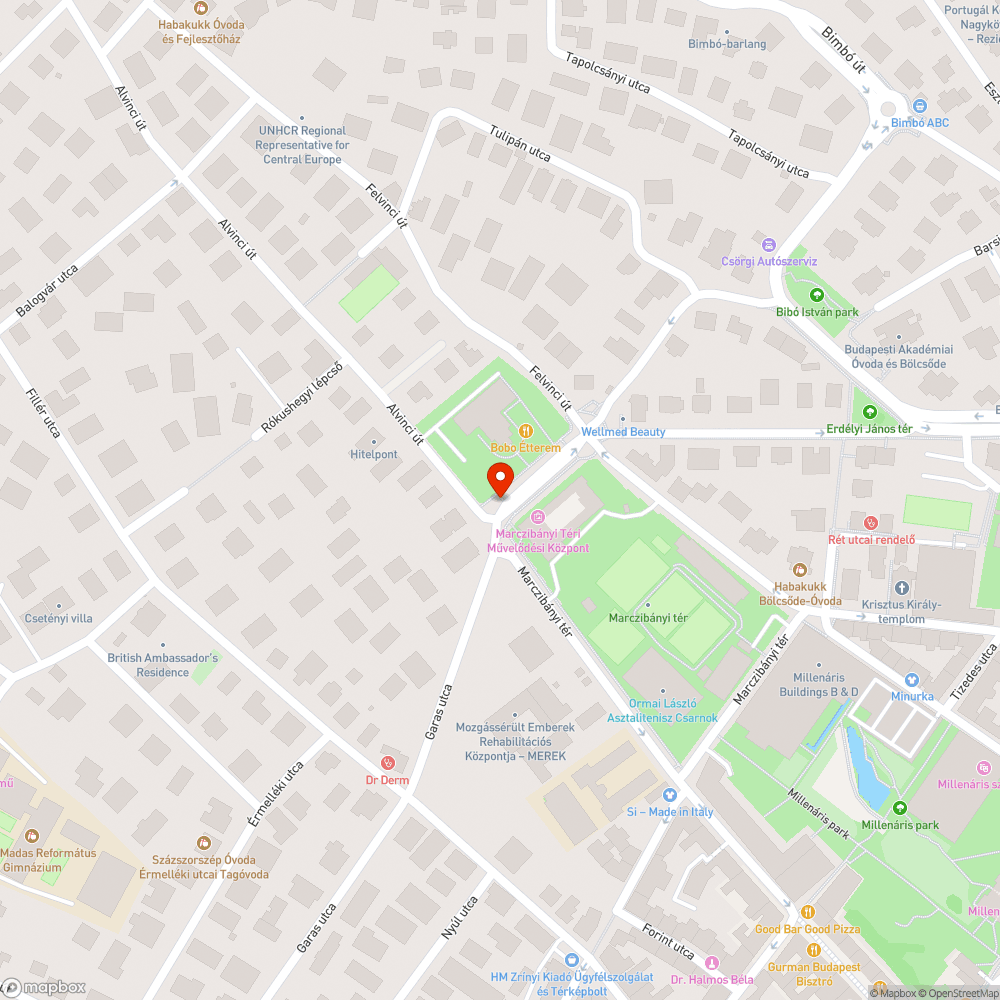 Marczibányi téri körforgalmak bejelentés helye