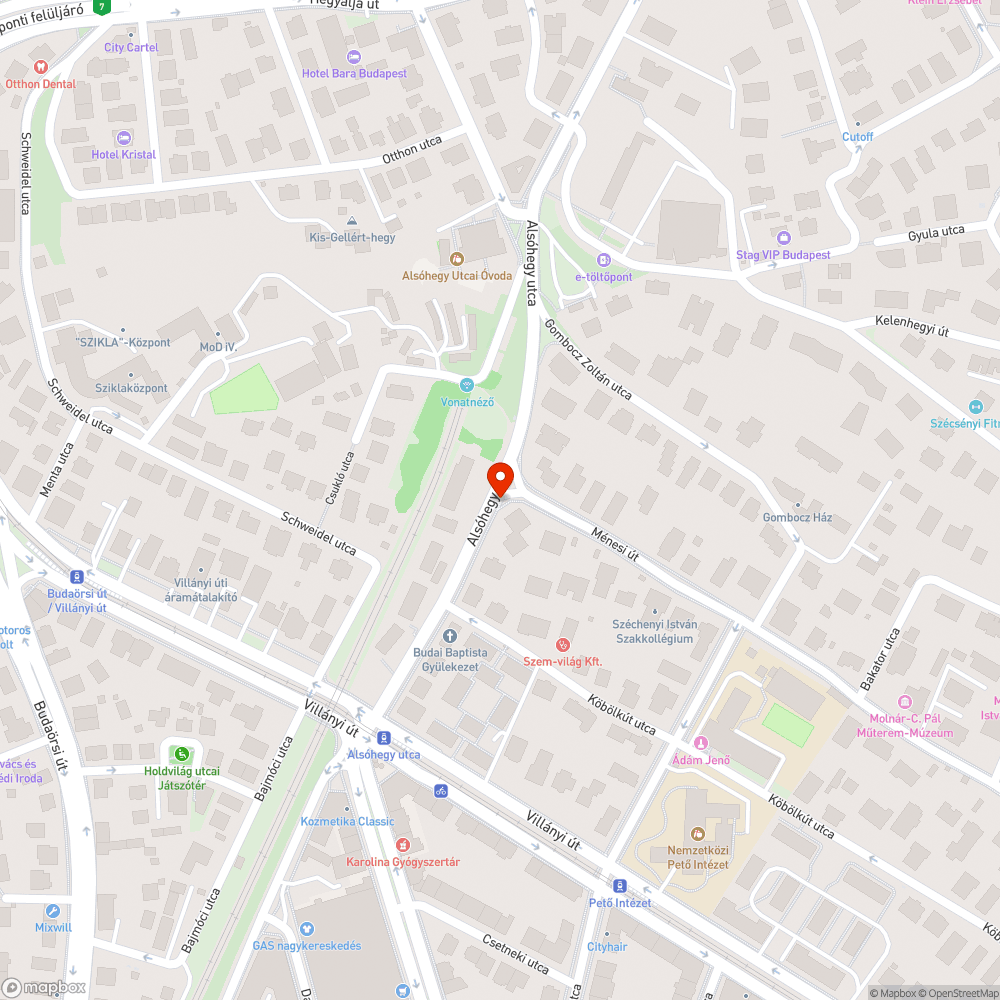 Letört fedlap-kopórétegszél az Alsóhegy utcában bejelentés helye