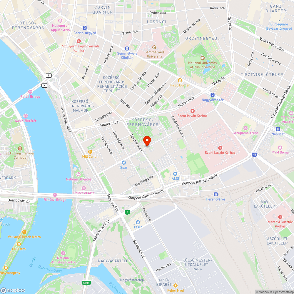 Elhagyott autó bejelentés helye