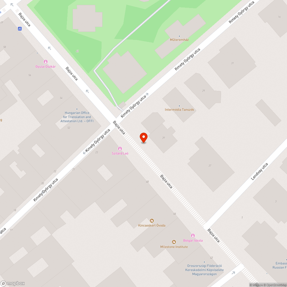 Járdára lógó fa bejelentés helye