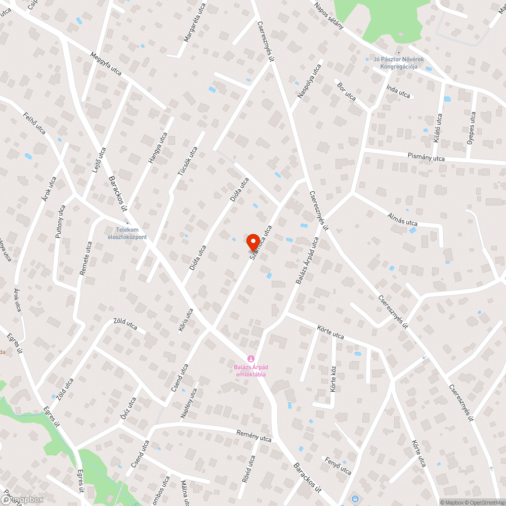 Erősen megrongálódott, kátyús út bejelentés helye