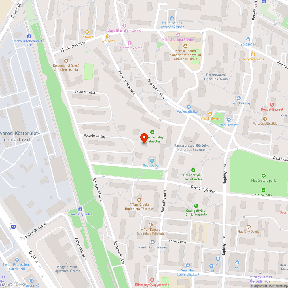 Kerítés bejelentés helye