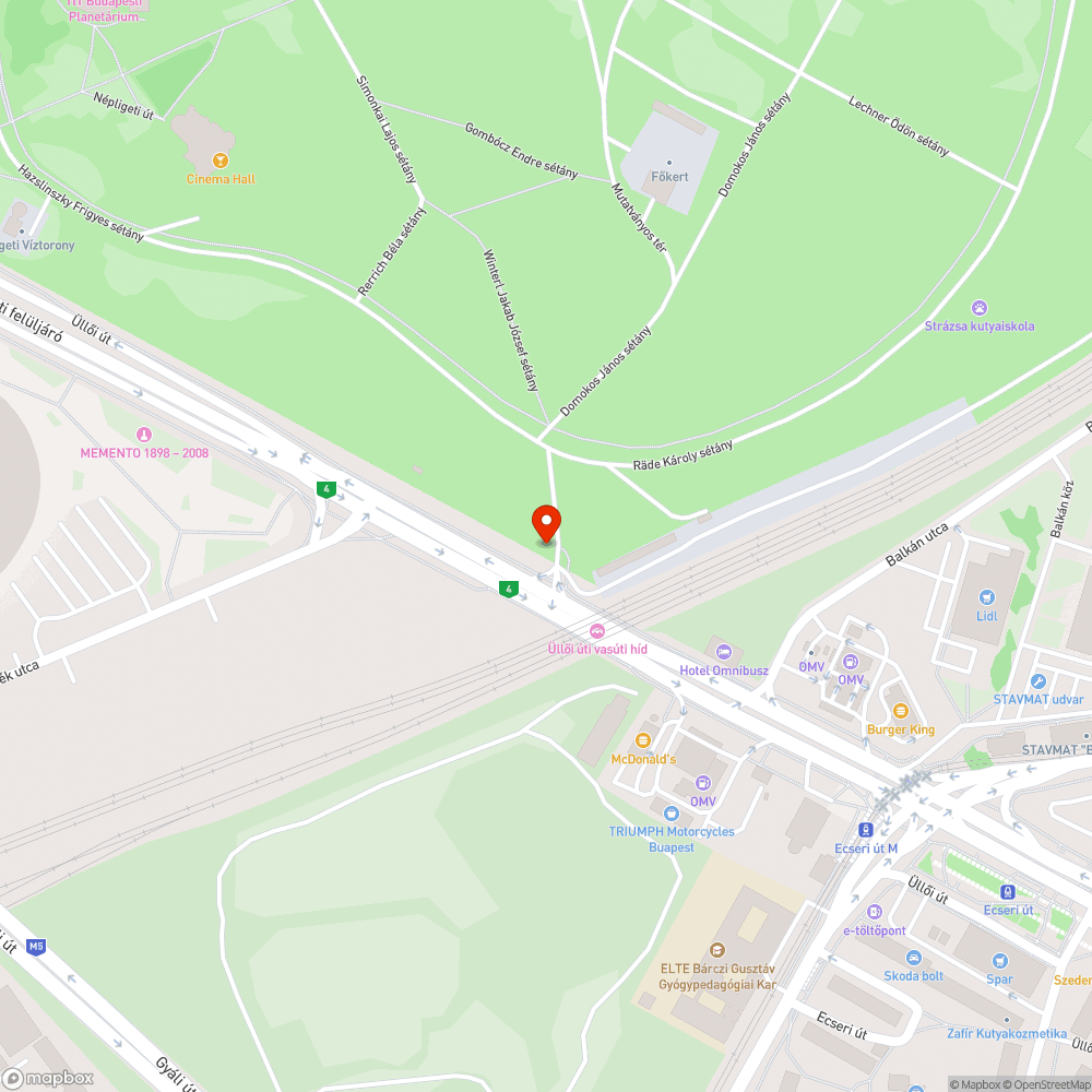 Letört ág a járda felett!! bejelentés helye