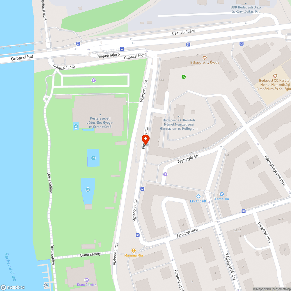 Szelektív hulladékgyűjtő sziget rendbetételedbe bejelentés helye