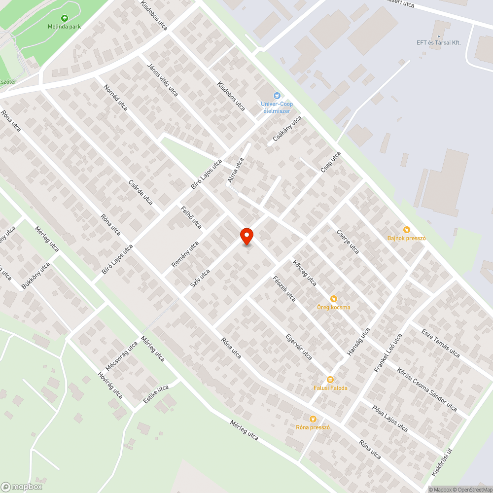 Leszakadt villanyvezeték, nem működő világítás a Szív utcában bejelentés helye