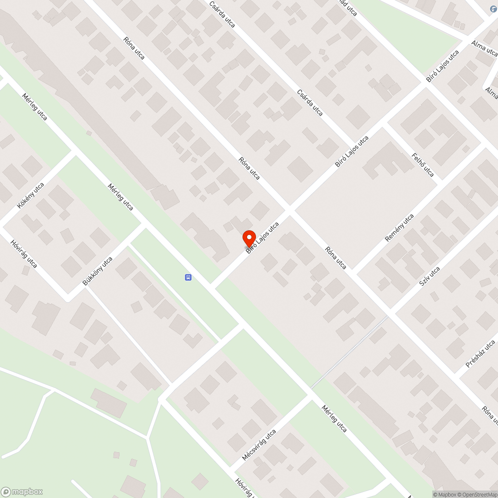 Sötét utcaszakasz a Biró Lajos utcán bejelentés helye