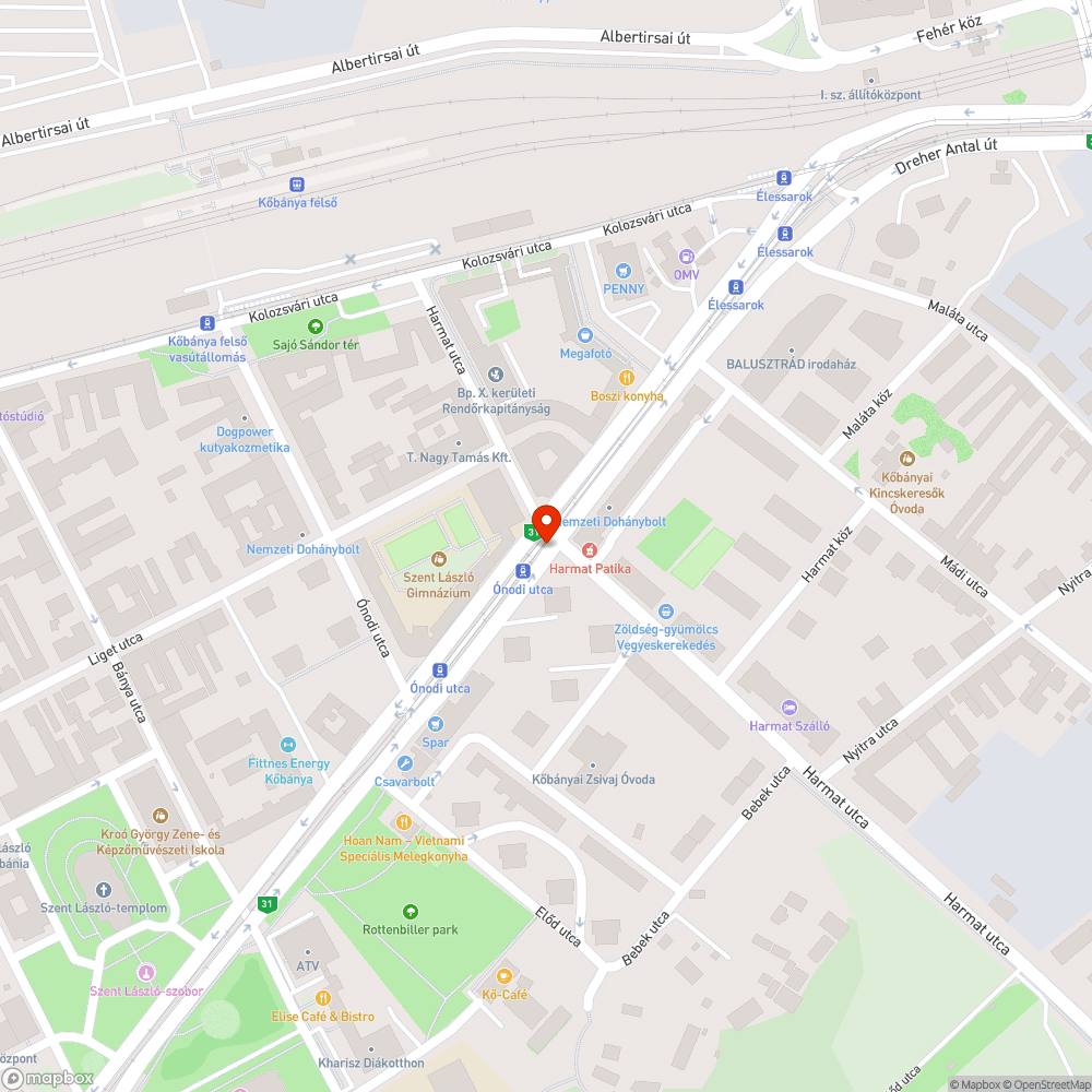 Elhagyott betontalp bejelentés helye