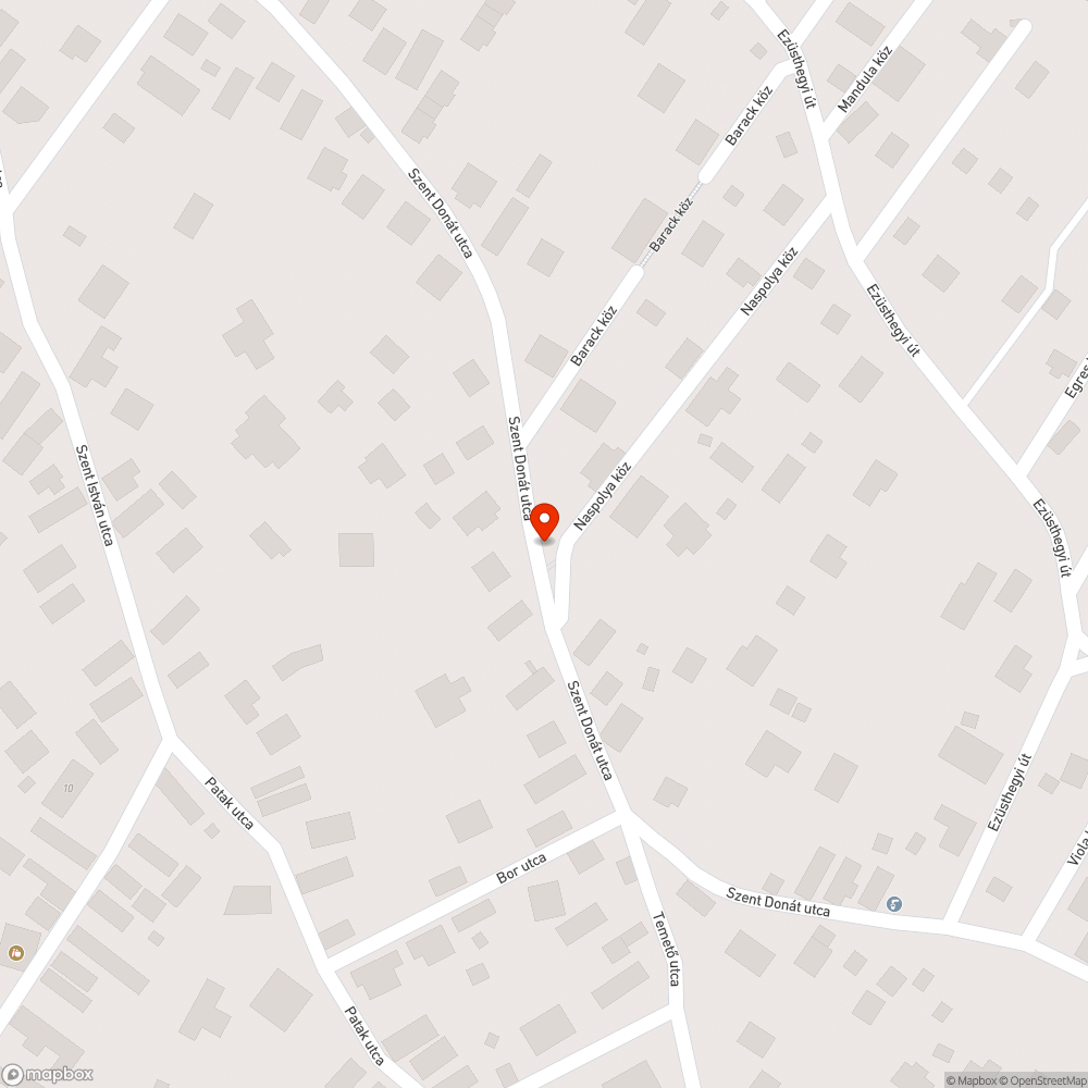 Nem működő lámpa a Szent Donát utcában bejelentés helye