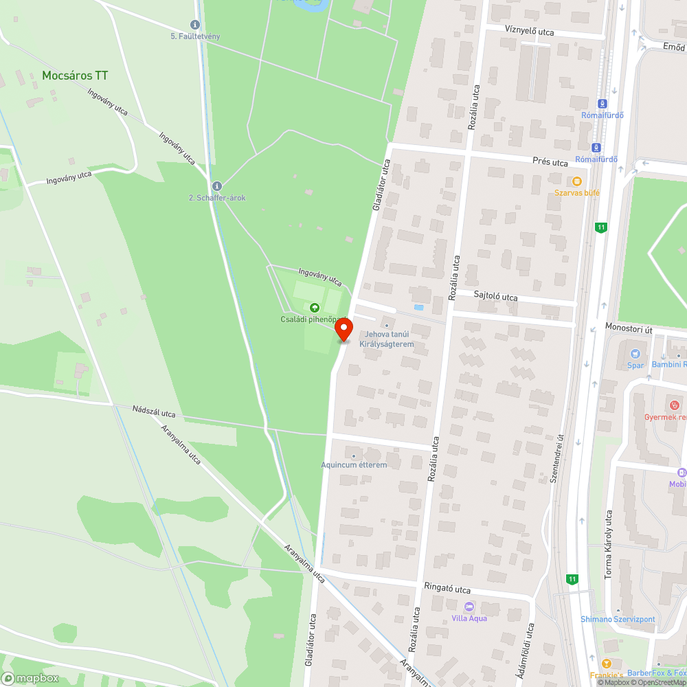 Kátyú földút bejelentés helye