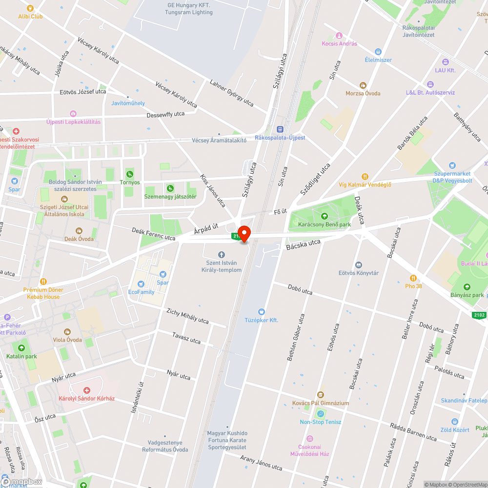 Illegális hulladéklerakó az Árpád úti felüljáró alatt bejelentés helye