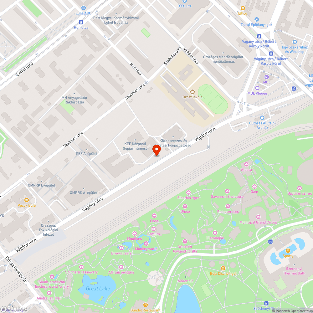 Szemét a OMRRK parkolójában bejelentés helye