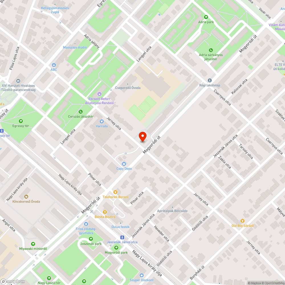 Veszélyes kátyúk a Jersey utcában, sok. A Lengyel utca és a Mogyoródi út közötti szakaszon bejelentés helye