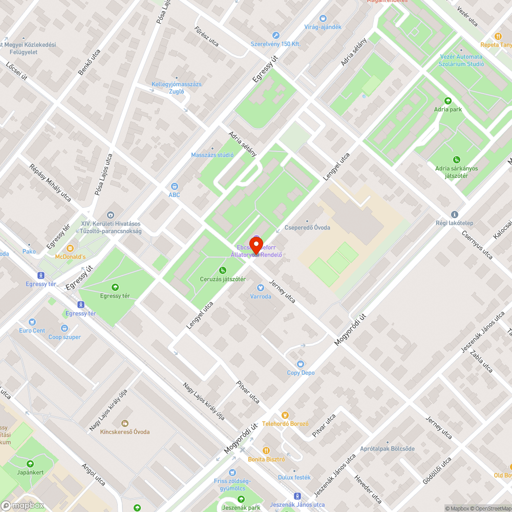 Kátyú bejelentés helye