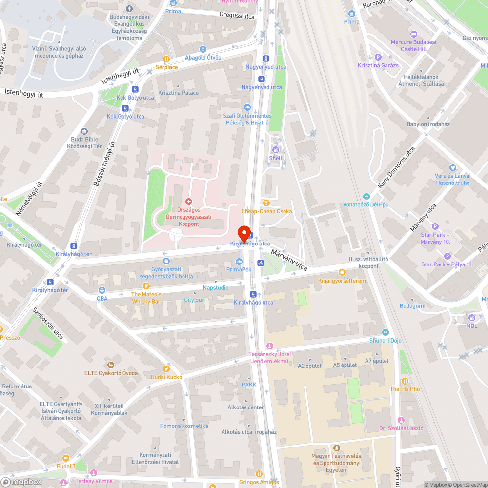 Eltört lukas lámpaoszlop-doboz a Királyhágó utca alján bejelentés helye