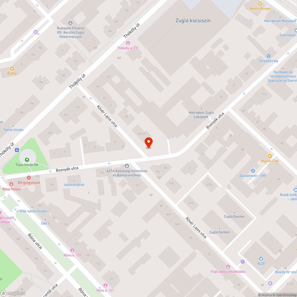 Kutyagumis kuka  körül állandósuló szeméthegy Bosnyák/Kövér Lajos sarok bejelentés helye