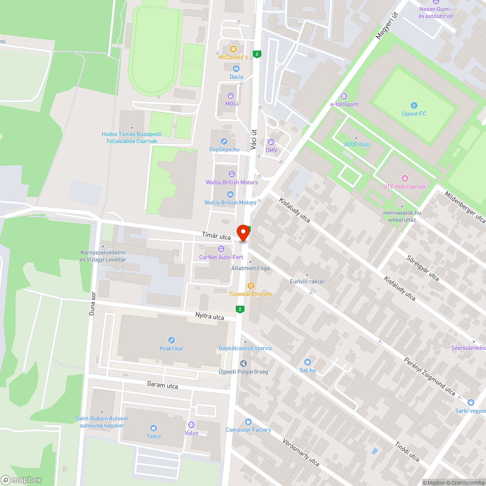 Nem működő és elhasználódott jelző bejelentés helye