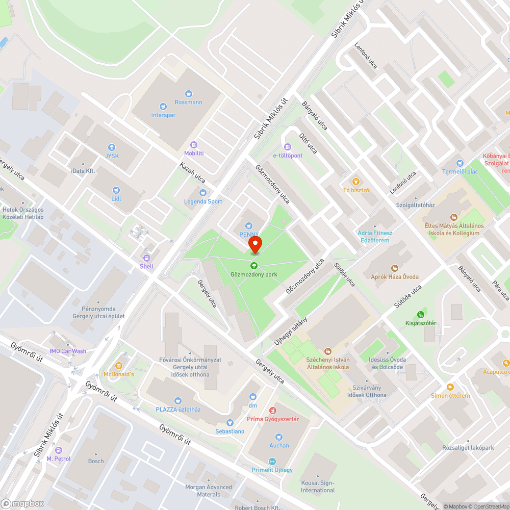 Kiszáradt fa - Gőzmozdony utcánál bejelentés helye