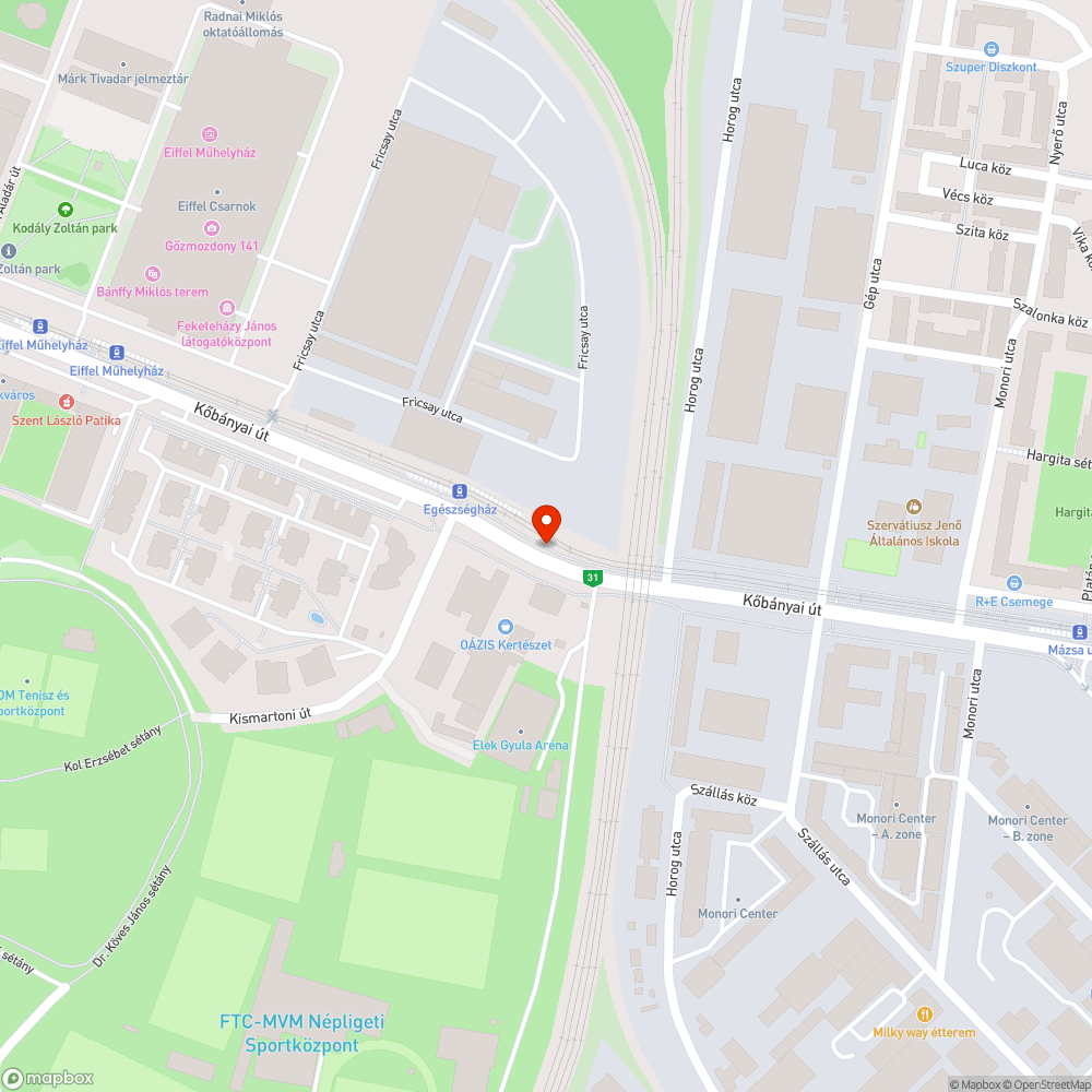 Kerékpárút melletti fa állapota bejelentés helye