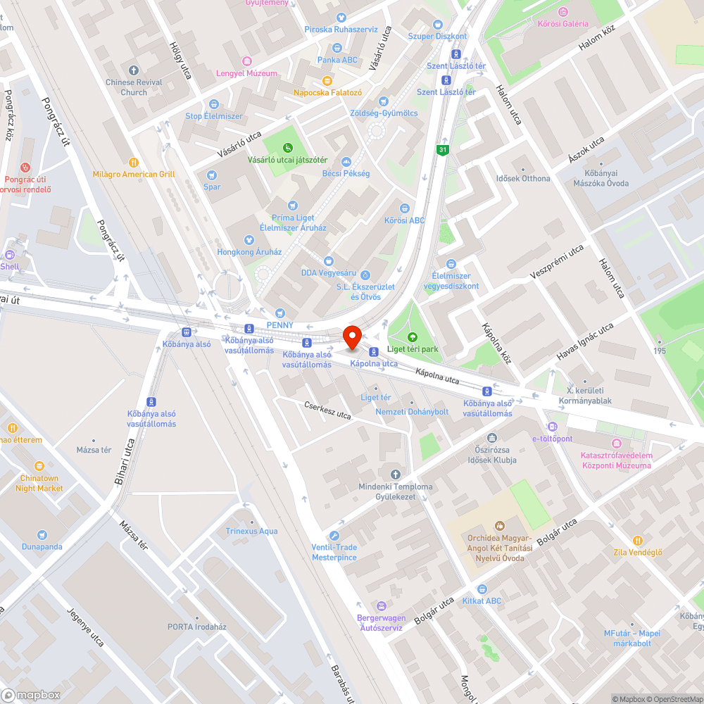 Hiányzó fényterelő bejelentés helye