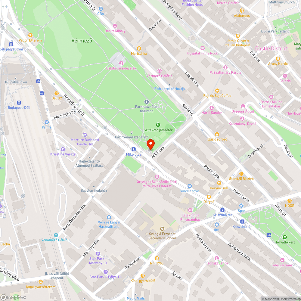 Széttöredezett fedlap a Mikó utcánál bejelentés helye