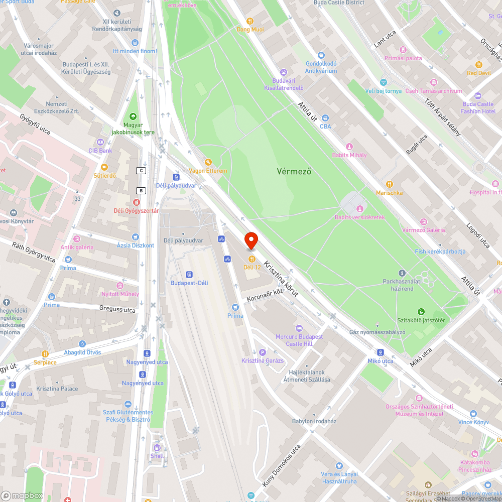 Púpos fedlap a Krisztina körúton bejelentés helye