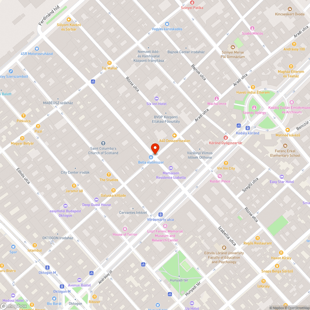 Botlásveszélyes és süllyedt fedlapok az Izabella utca / Aradi utca sarkán bejelentés helye