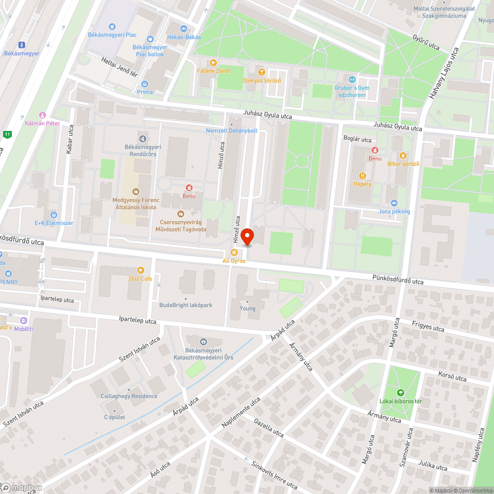 Óriási kátyú bejelentés helye