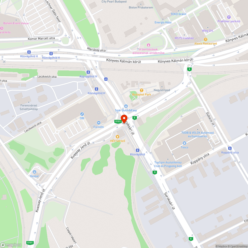 Szemetes terület bejelentés helye