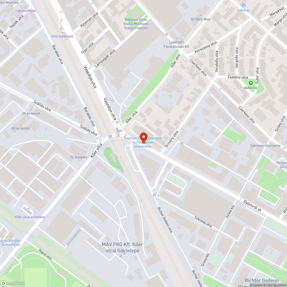 1117-es buszmegálló bejelentés helye