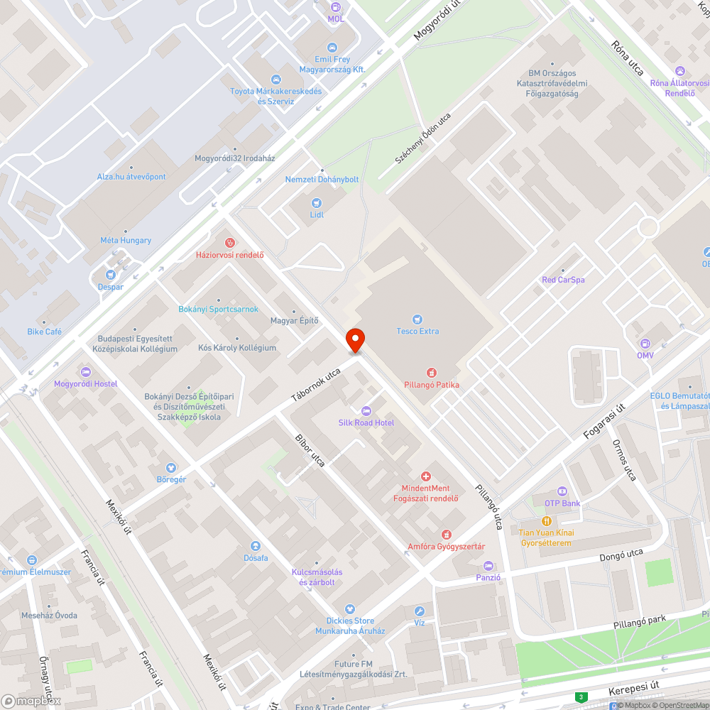 Aszfaltozatlanul hagyott útfelbontás bejelentés helye