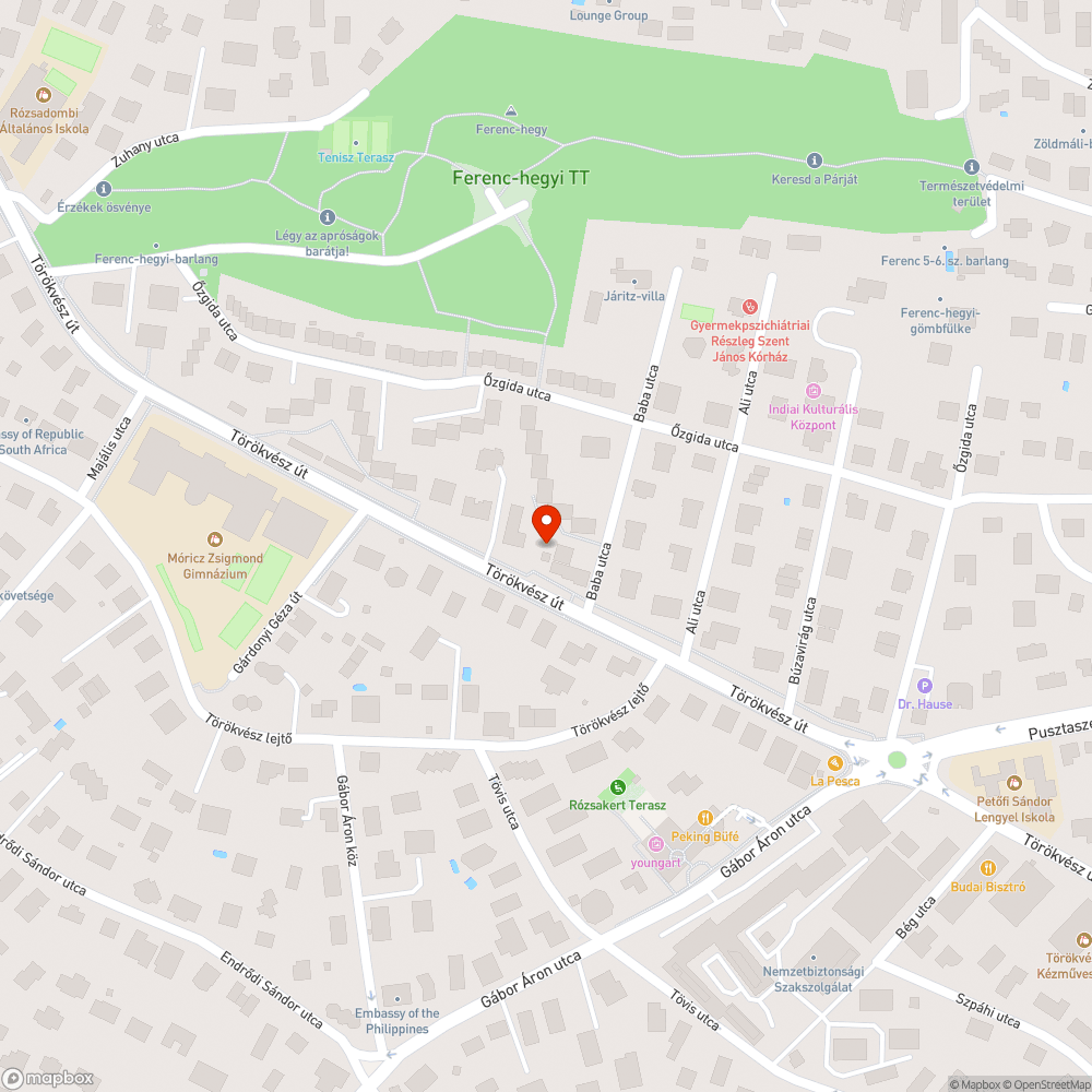 Zebra bejelentés helye