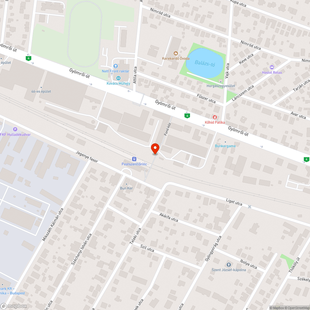 Nincs világítás a Pestszentlőrinc vasútállomási átjárón bejelentés helye