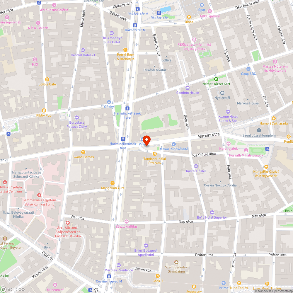 Buszmegálló szemetes bejelentés helye