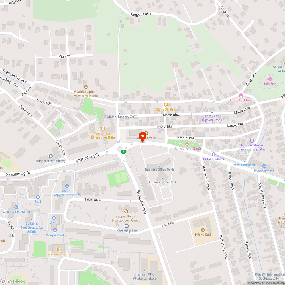 Tèrkèp hiánya bejelentés helye