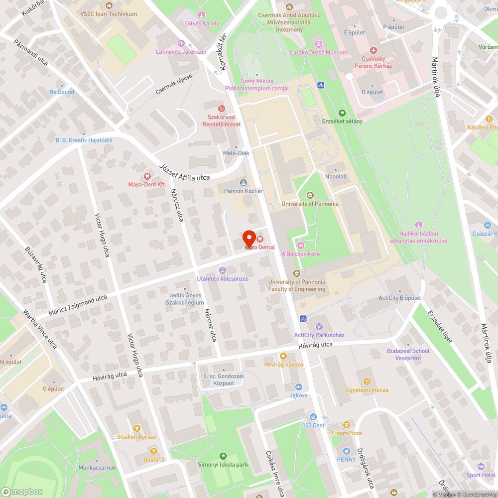 Kátyú a Moricz Zsigmond utcában bejelentés helye