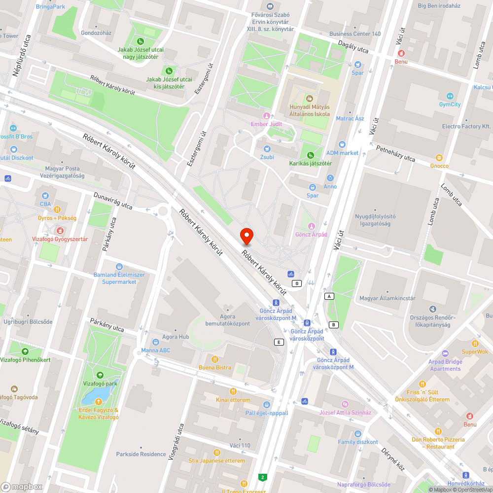 Leégett kuka bejelentés helye